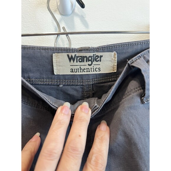 Wrangler Cargo Pants Mens 36x32 Gray Chino Relaxed Fit Straight Leg Utility Work - Picture 5 of 7